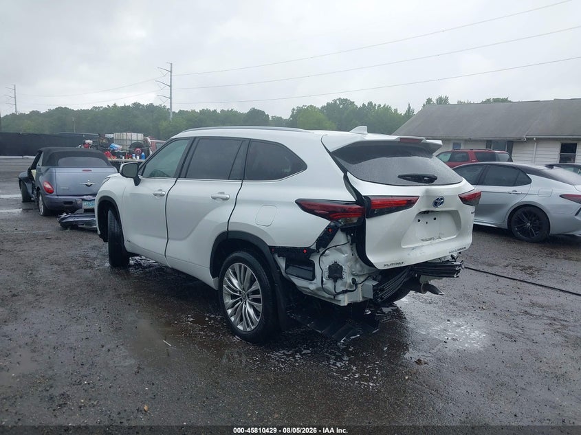 Vin: 5tdebrch7rs632672, lot: 46309275, toyota highlander hybrid platinum 20243