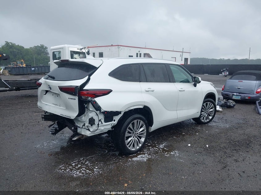 Vin: 5tdebrch7rs632672, lot: 46309275, toyota highlander hybrid platinum 20244