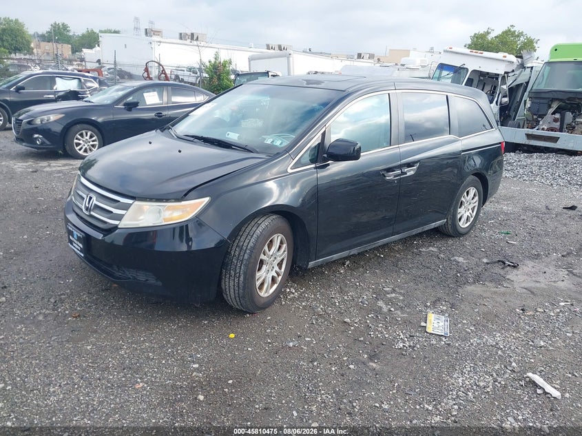 Vin: 5fnrl5h68bb013510, lot: 46309321, honda odyssey ex-l 20112