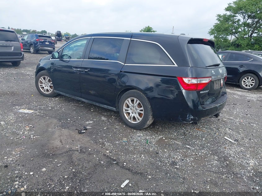 Vin: 5fnrl5h68bb013510, lot: 46309321, honda odyssey ex-l 20113