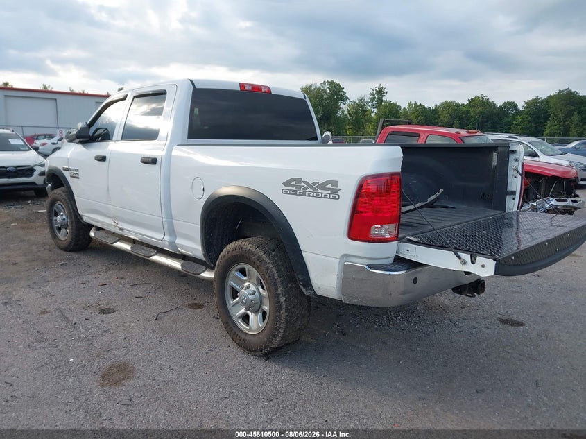 Vin: 3c6ur5cj9hg759785, lot: 46309346, ram 2500 tradesman  4x4 6'4 box 20173