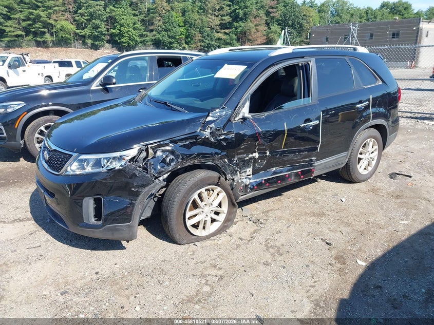 Vin: 5xyktca64eg521700, lot: 46309367, kia sorento lx 20142