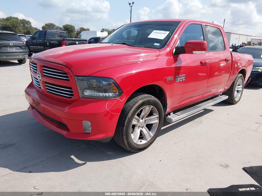 Vin: 1c6rr7mt1fs642807, lot: 46309395, ram 1500 sport 20152
