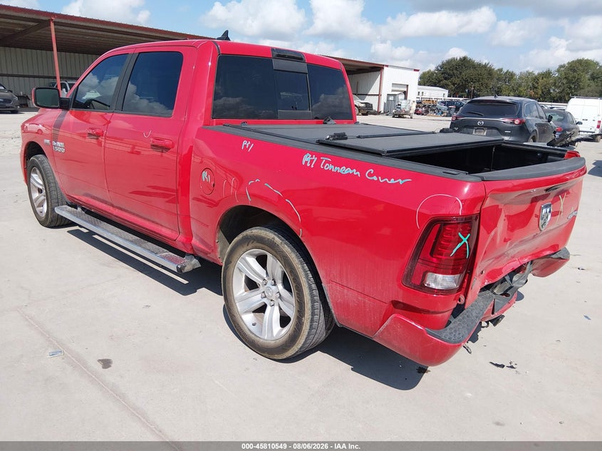 Vin: 1c6rr7mt1fs642807, lot: 46309395, ram 1500 sport 20153