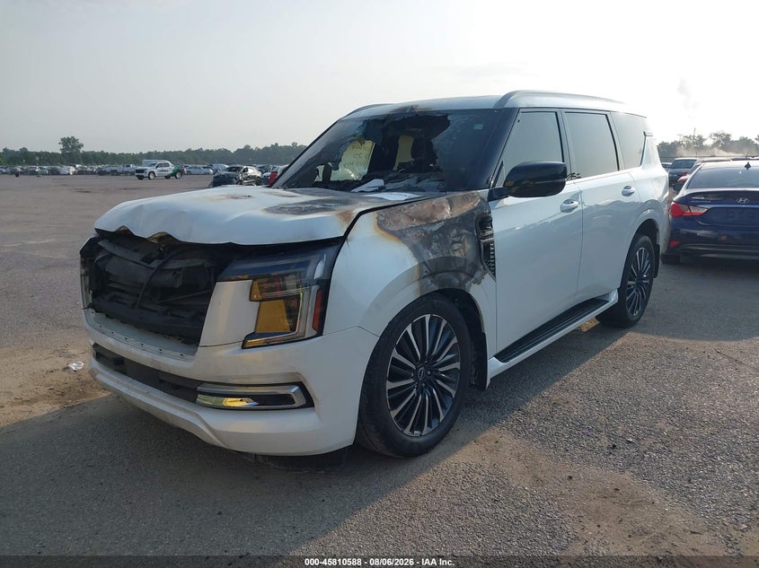 Vin: jn8ay3cfxs9500264, lot: 46309434, nissan armada platinum reserve 2wd 20252
