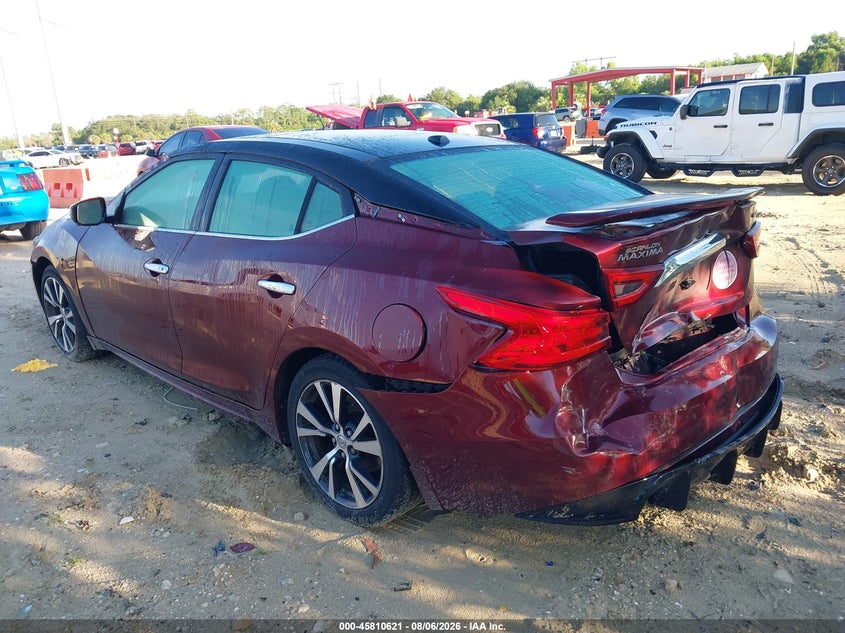 Vin: 1n4aa6ap2hc423954, lot: 46309467, nissan maxima 3.5 platinum 20173