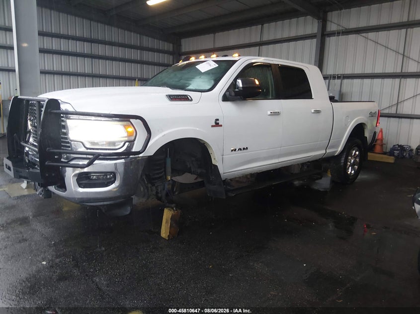 Vin: 3c6ur5nl1kg667009, lot: 46309493, ram 2500 laramie  4x4 6'4 box 20192