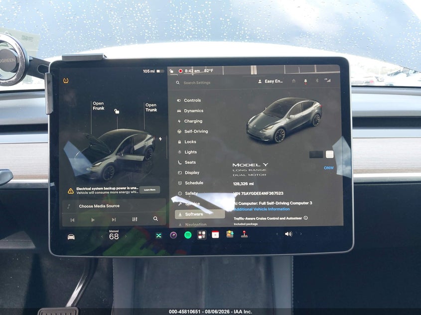 2022 TESLA MODEL Y auction photo 7