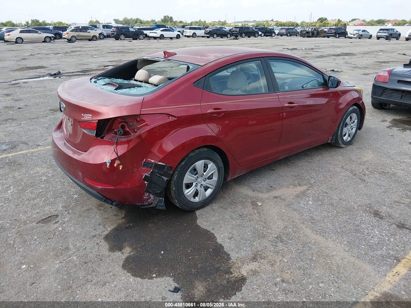 Vin: 5npdh4ae1gh780969, lot: 46309507, hyundai elantra se 20164