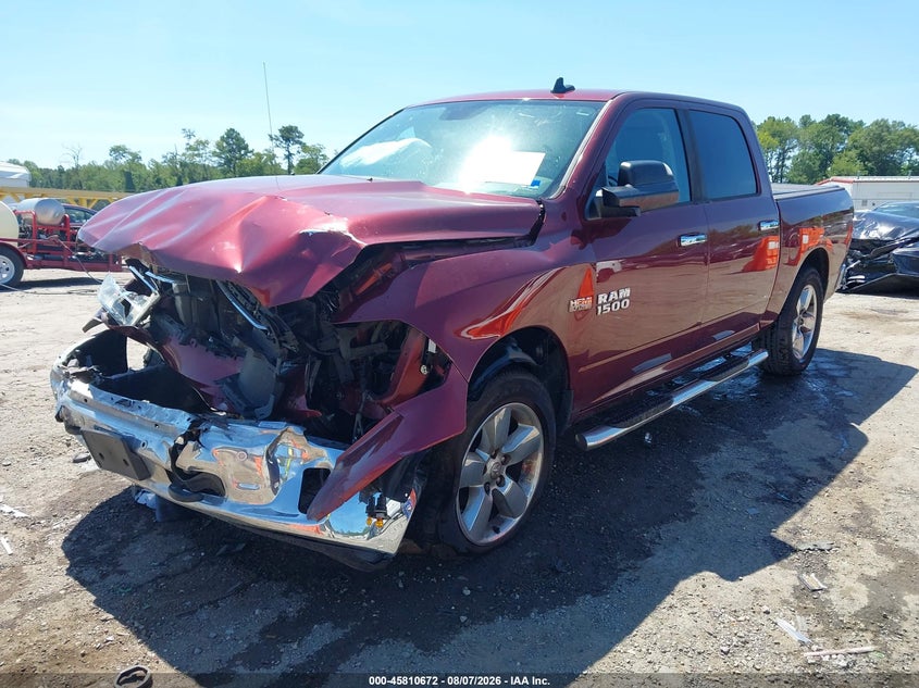 Vin: 3c6rr7lt3hg524267, lot: 46309518, ram 1500 big horn  4x4 5'7 box 20172