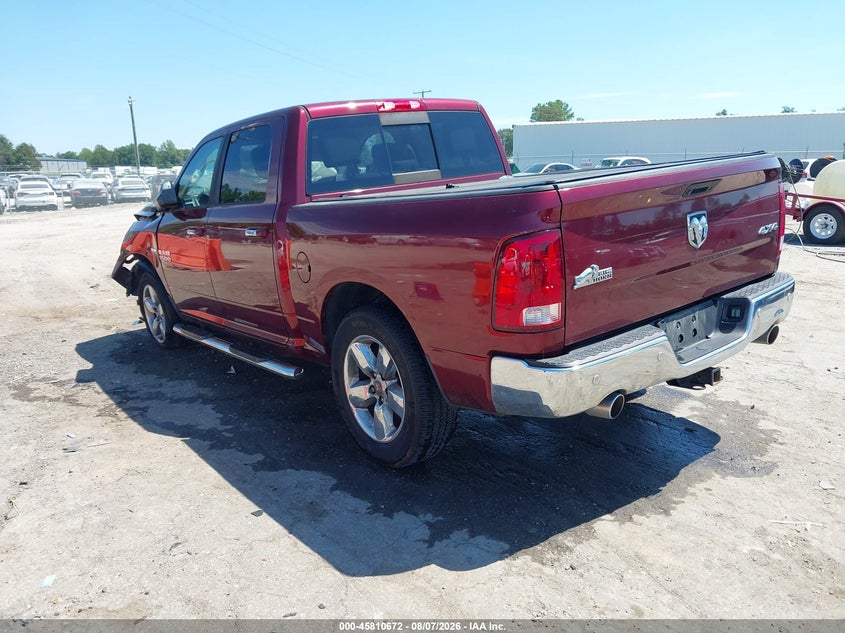 Vin: 3c6rr7lt3hg524267, lot: 46309518, ram 1500 big horn  4x4 5'7 box 20173