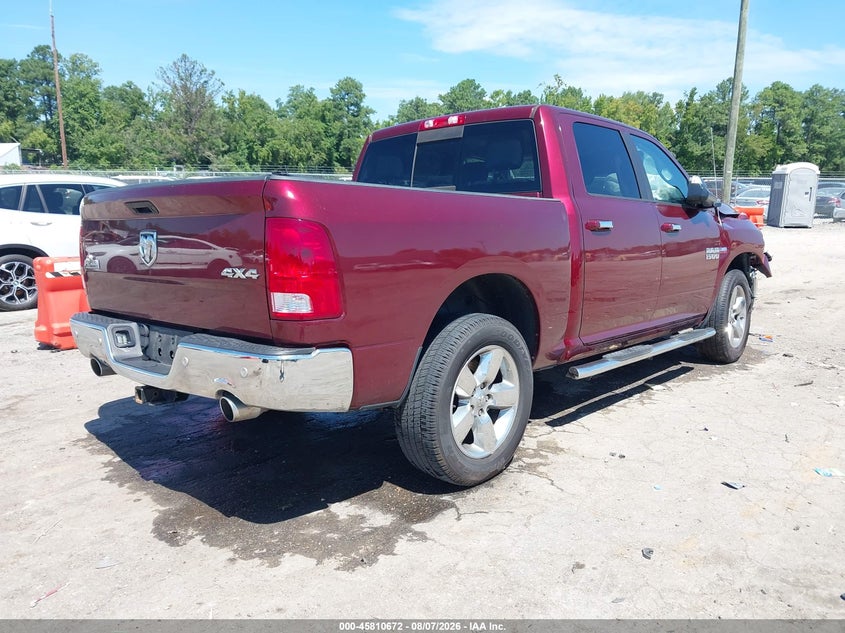 Vin: 3c6rr7lt3hg524267, lot: 46309518, ram 1500 big horn  4x4 5'7 box 20174