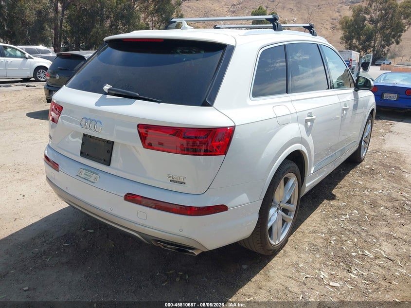 Vin: wa1vaaf73hd023400, lot: 46309533, audi q7 3.0t premium 20174