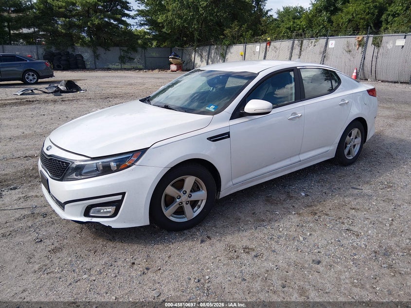 Vin: knagm4a75f5664227, lot: 46309543, kia optima lx 20152
