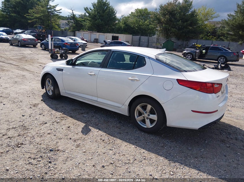 Vin: knagm4a75f5664227, lot: 46309543, kia optima lx 20153
