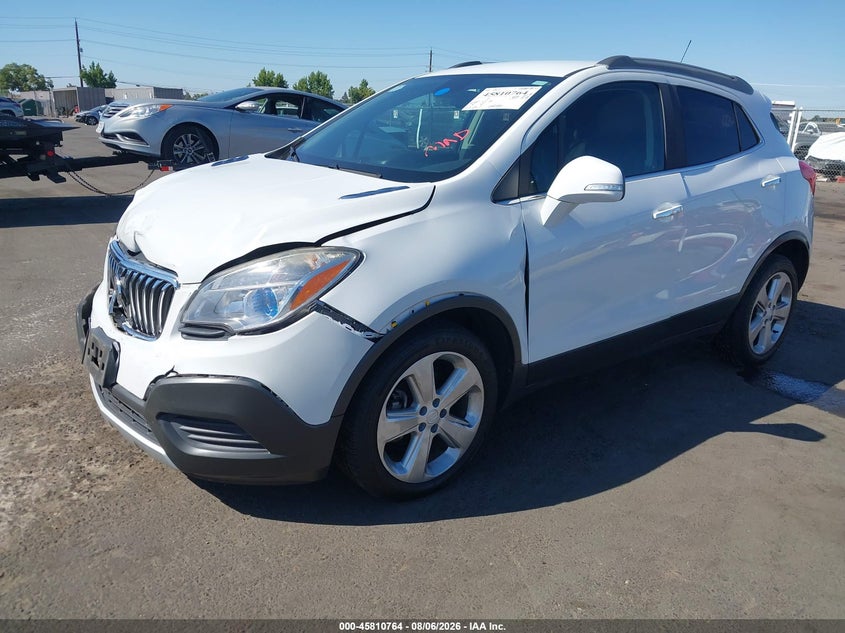 Vin: kl4cjasb1gb742365, lot: 46309610, buick encore 20162