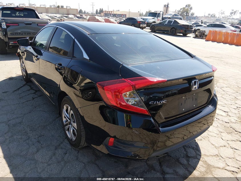 Vin: 19xfc2f56he203641, lot: 46309633, honda civic lx 20173