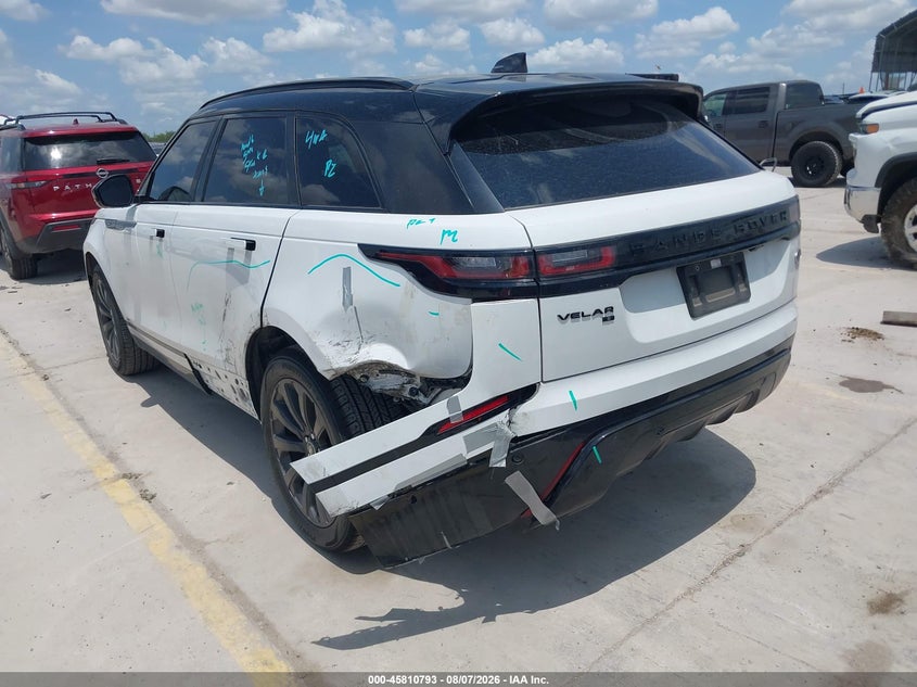 Vin: salyt2exxma314162, lot: 46309639, land rover range rover velar p250 r-dynamic s 20213