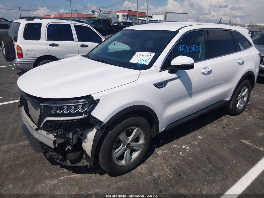 Vin: 5xyrg4lc0pg185204, lot: 46309648, kia sorento lx 20232