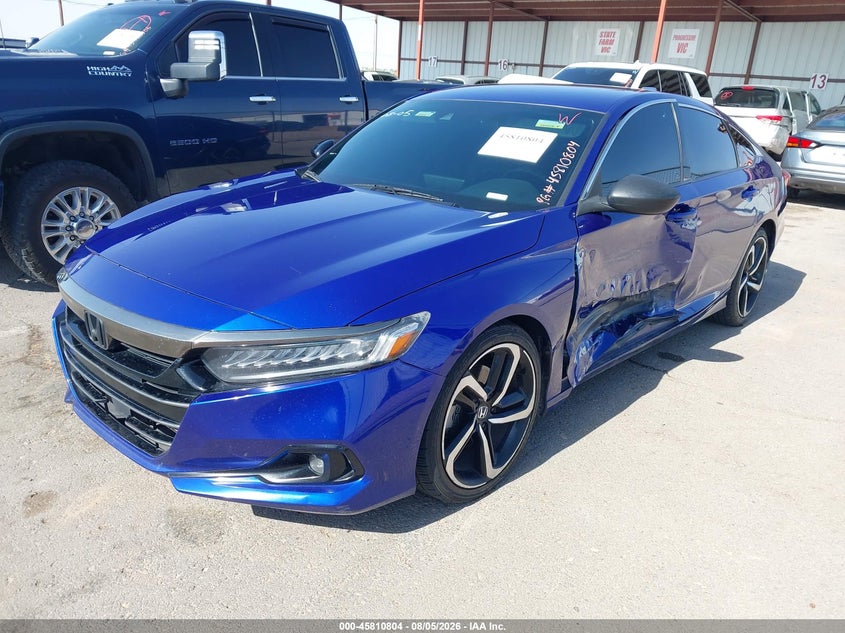 Vin: 1hgcv1f35ma024107, lot: 46309650, honda accord sport 20212