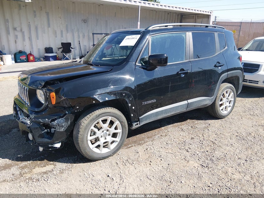 Vin: zacnjdbb4mpn24760, lot: 46309660, jeep renegade latitude 4x4 20212