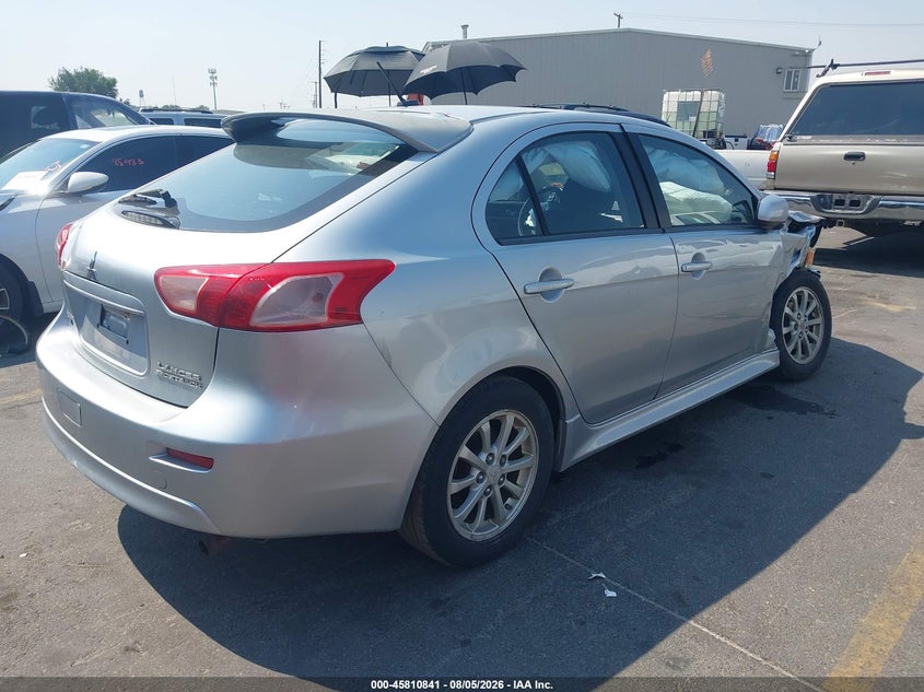 Vin: ja32x2hu6cu009062, lot: 46309687, mitsubishi lancer sportback es 20124