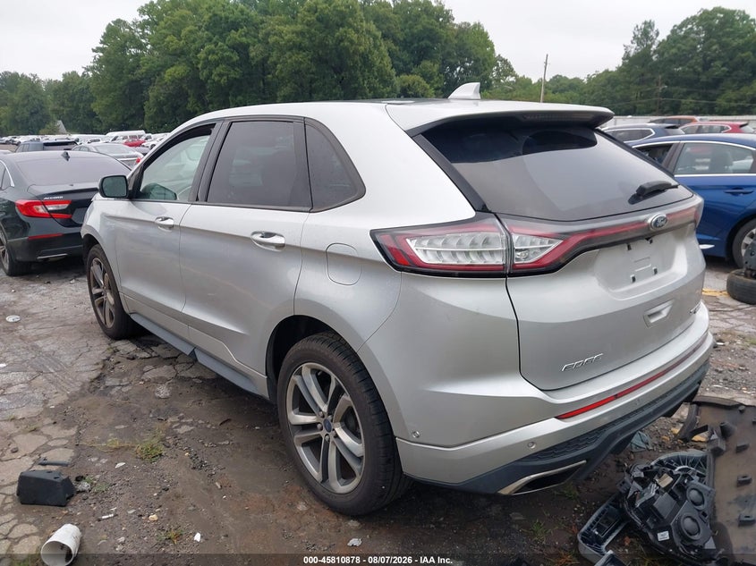 Vin: 2fmtk4ap6fbb75933, lot: 46309724, ford edge sport 20153