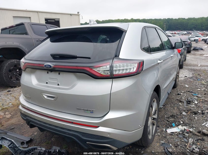 Vin: 2fmtk4ap6fbb75933, lot: 46309724, ford edge sport 20154