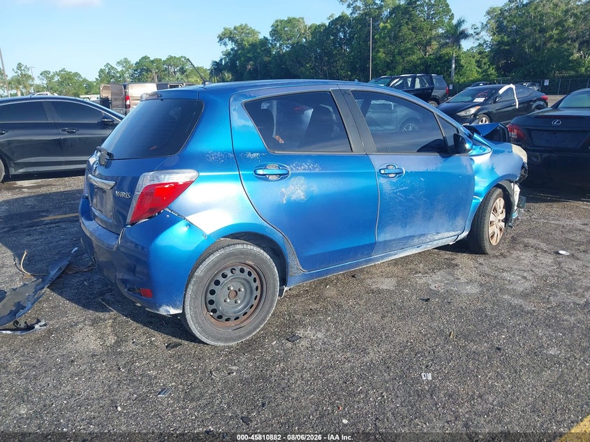 Vin: jtdktud34cd536569, lot: 46309728, toyota yaris l 20124
