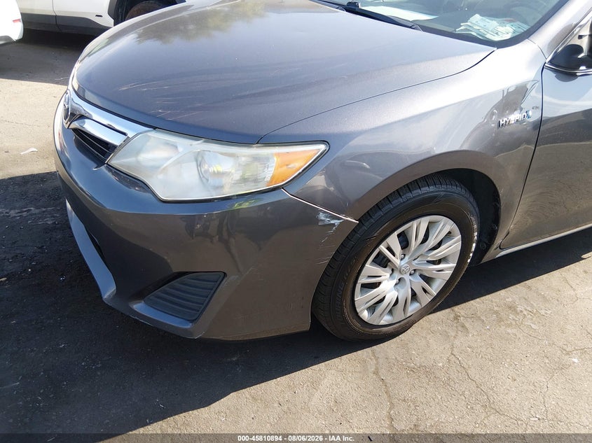 TOYOTA CAMRY HYBRID 2013 VIN 4T1BD1FK5DU081289