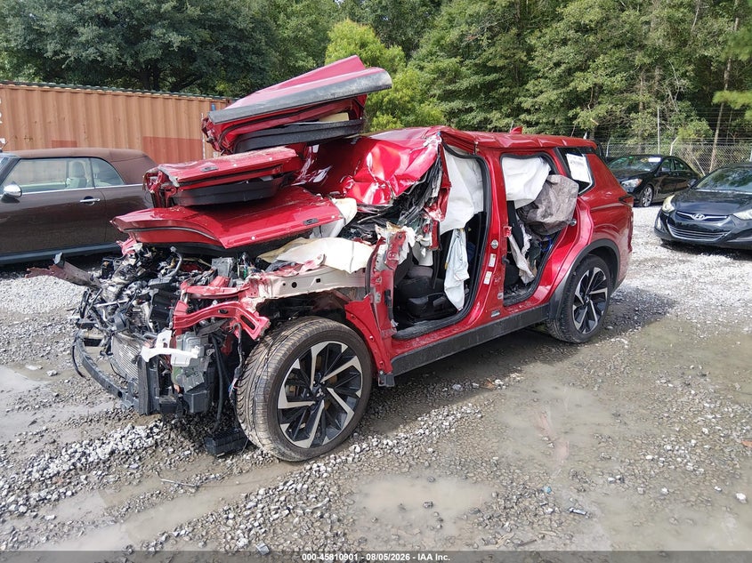 Vin: ja4j4ta88nz041570, lot: 46309747, mitsubishi outlander es 2.5 s-awc 20222