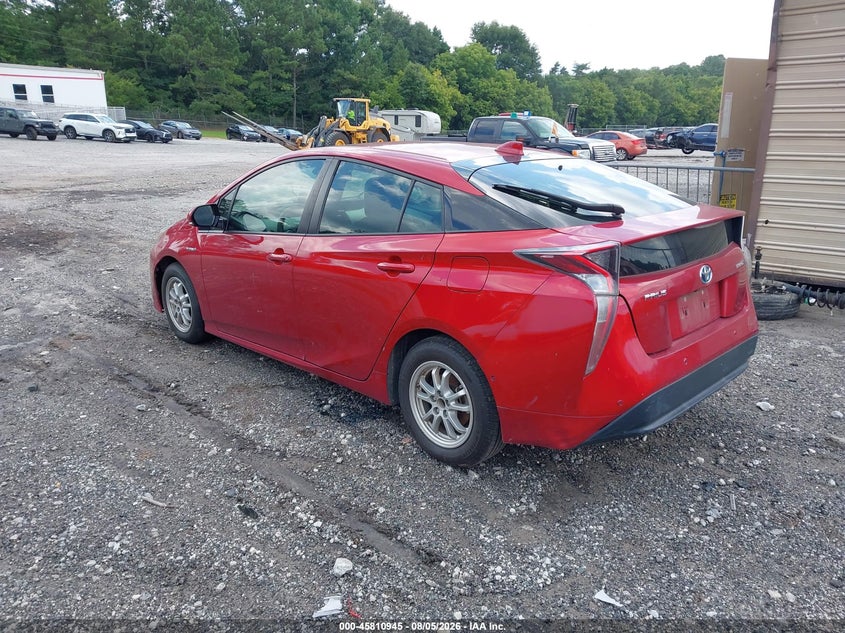 Vin: jtdkarfu4g3519940, lot: 46309791, toyota prius four 20163