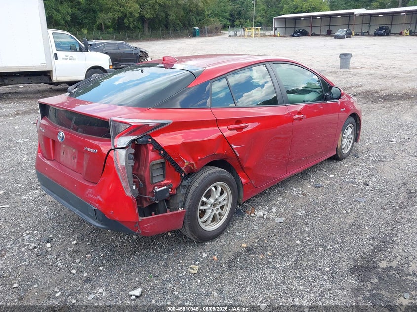 Vin: jtdkarfu4g3519940, lot: 46309791, toyota prius four 20164