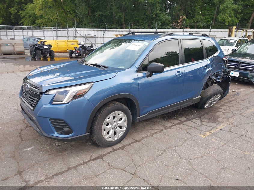Vin: jf2skacc6nh481347, lot: 46309813, subaru forester 20222