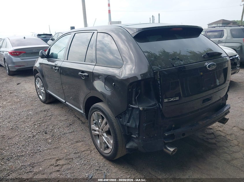Vin: 2fmdk3jc8dbb90149, lot: 46309831, ford edge sel 20133