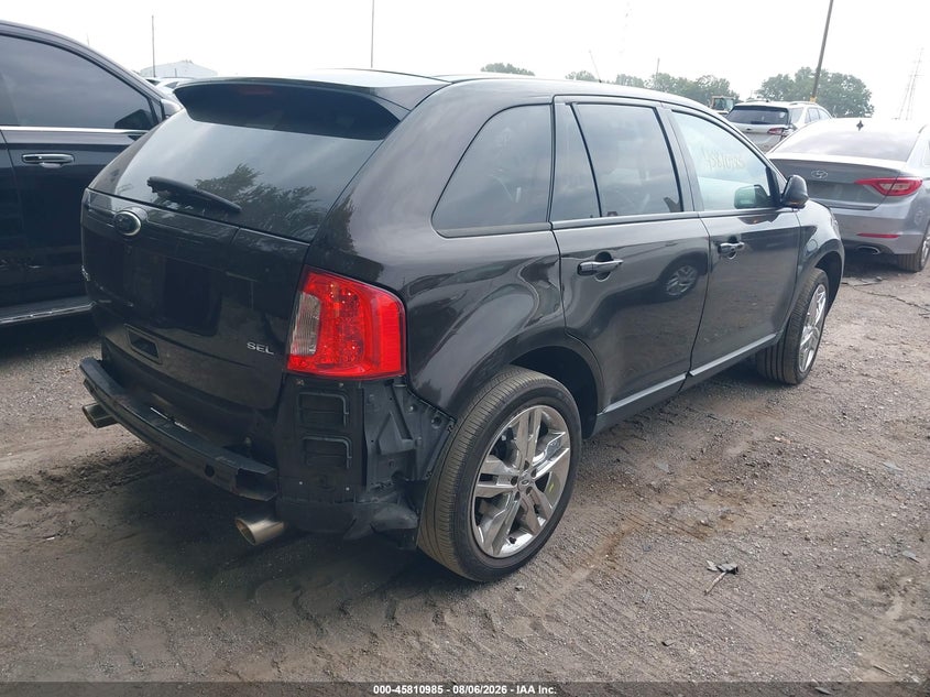 Vin: 2fmdk3jc8dbb90149, lot: 46309831, ford edge sel 20134
