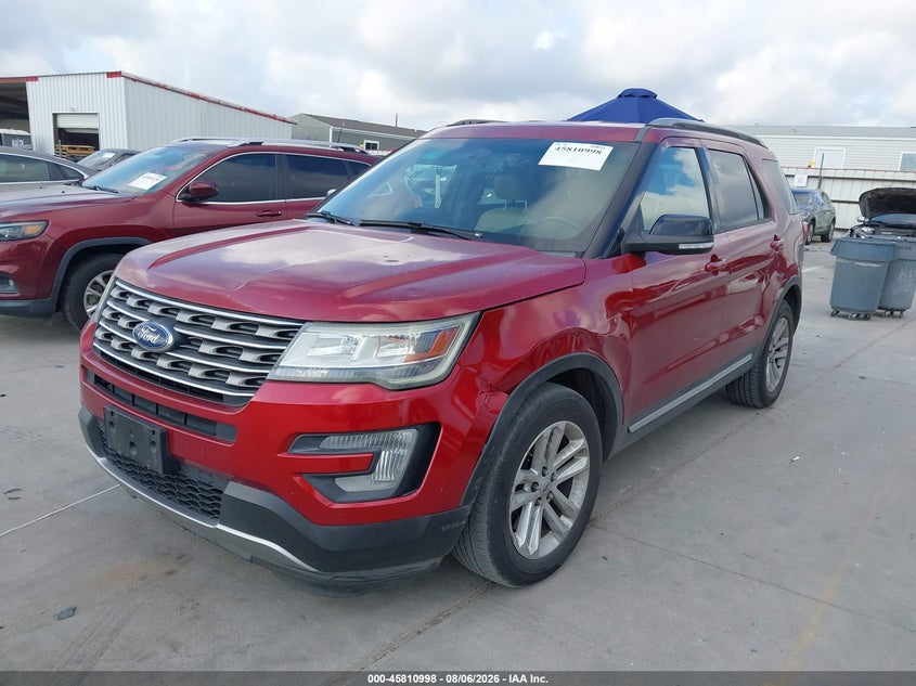 Vin: 1fm5k7dh8ggc40452, lot: 46309845, ford explorer xlt 20162