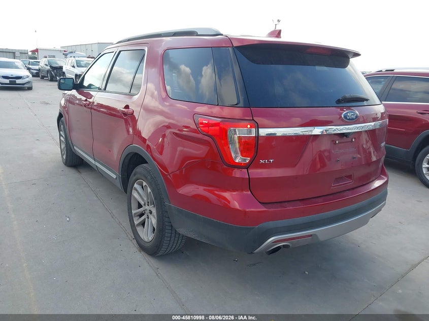 Vin: 1fm5k7dh8ggc40452, lot: 46309845, ford explorer xlt 20163