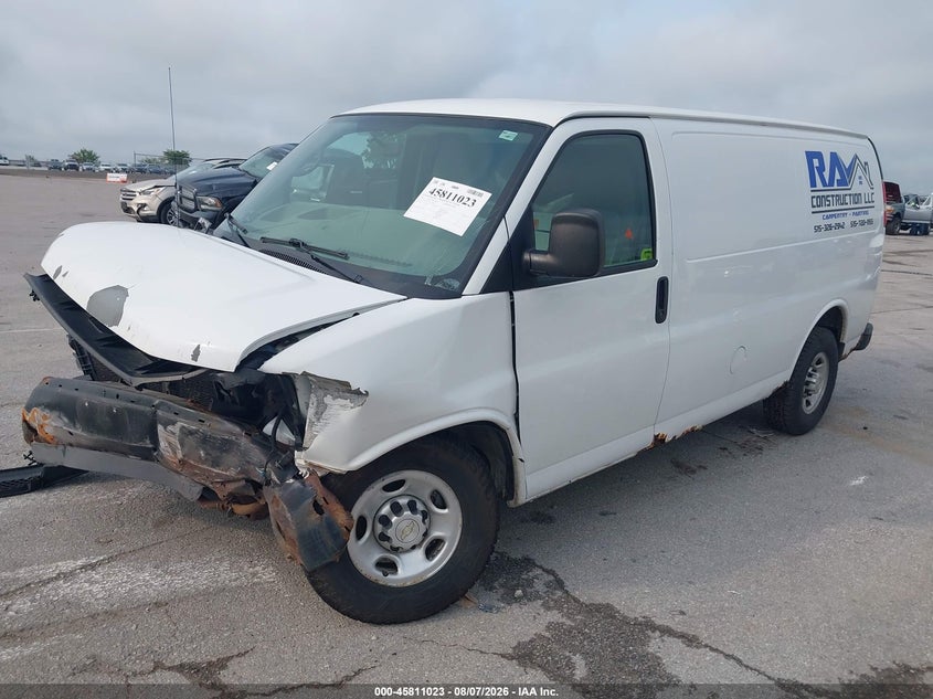 Vin: 1gczgfda7a1160705, lot: 46309869, chevrolet express 2500 work van 20102