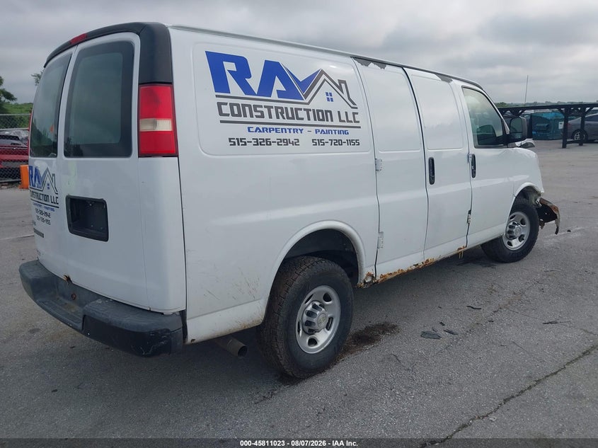 Vin: 1gczgfda7a1160705, lot: 46309869, chevrolet express 2500 work van 20104