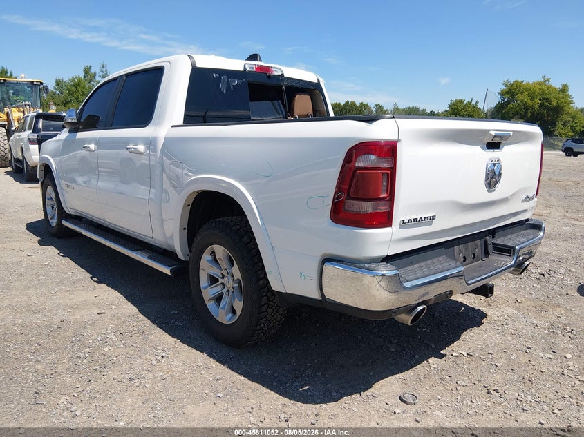 Vin: 1c6srfjt8kn902192, lot: 46309898, ram 1500 laramie  4x4 5'7 box 20193
