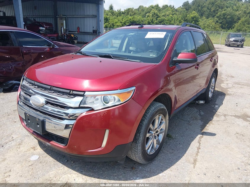 Vin: 2fmdk3jc1dba17122, lot: 46309906, ford edge sel 20132