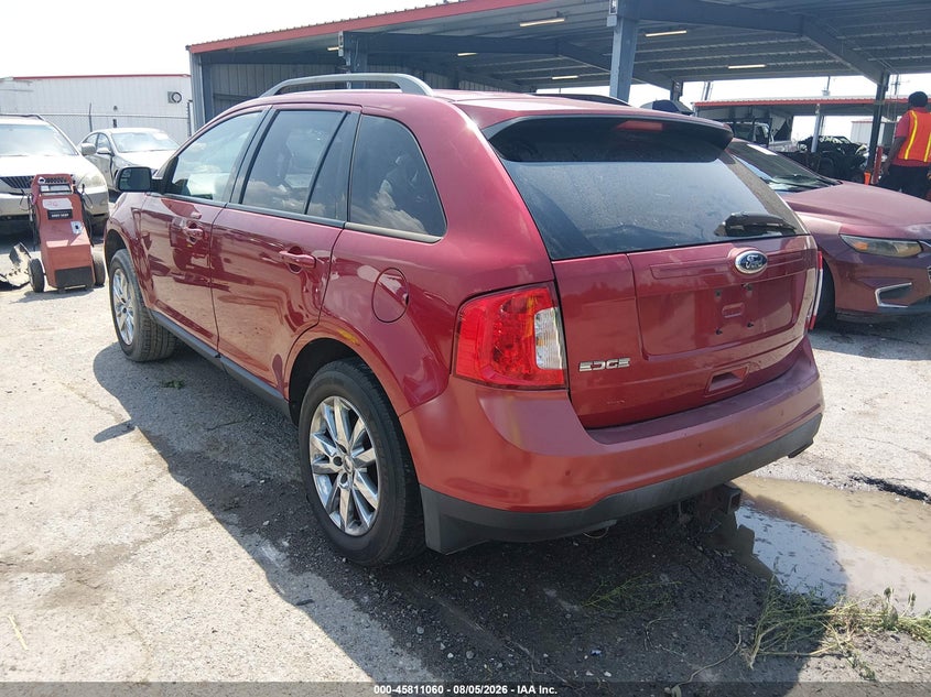 Vin: 2fmdk3jc1dba17122, lot: 46309906, ford edge sel 20133