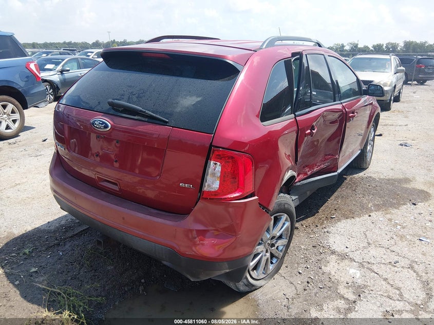Vin: 2fmdk3jc1dba17122, lot: 46309906, ford edge sel 20134
