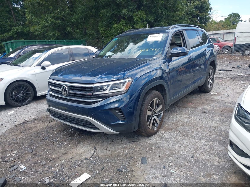 Vin: 1v2lp2ca2mc528764, lot: 46309907, volkswagen atlas 2.0t se 20212