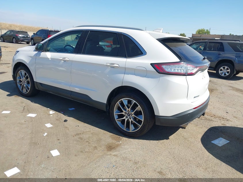 Vin: 2fmpk4k87gbc21375, lot: 46309926, ford edge titanium 20163