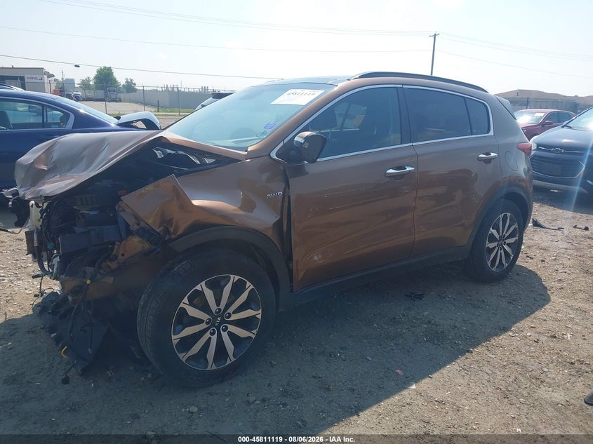 Vin: kndpncacxj7318677, lot: 46309964, kia sportage ex 20182