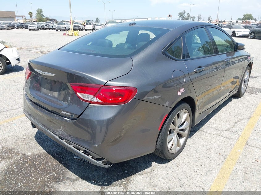 Vin: 1c3cccbb5fn746397, lot: 46309987, chrysler 200 s 20154