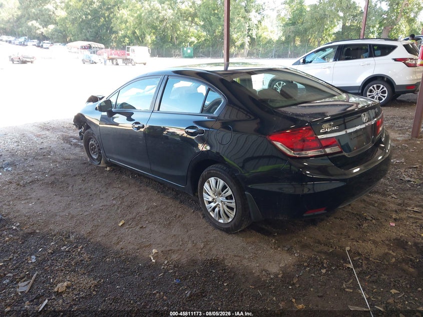 Vin: 19xfb2f53fe004529, lot: 46310019, honda civic lx 20153