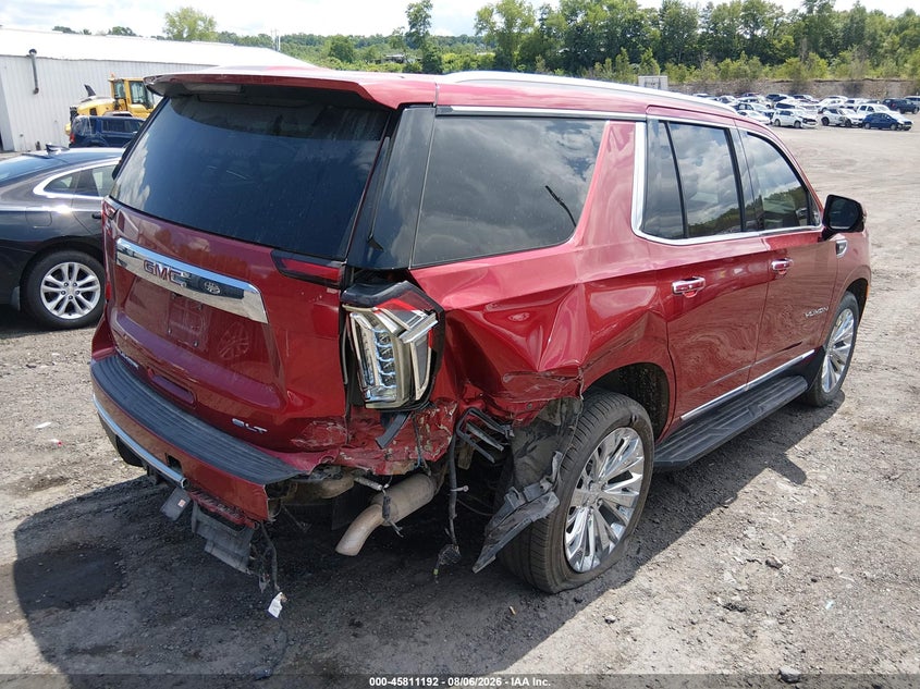 Vin: 1gks2bkd0mr128341, lot: 46310038, gmc yukon 4wd slt 20214